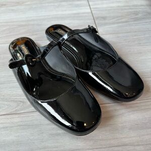 Larroude Mary Jane Mules Flats